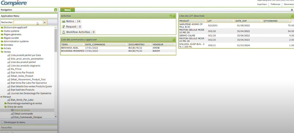 interface logiciel erp open source