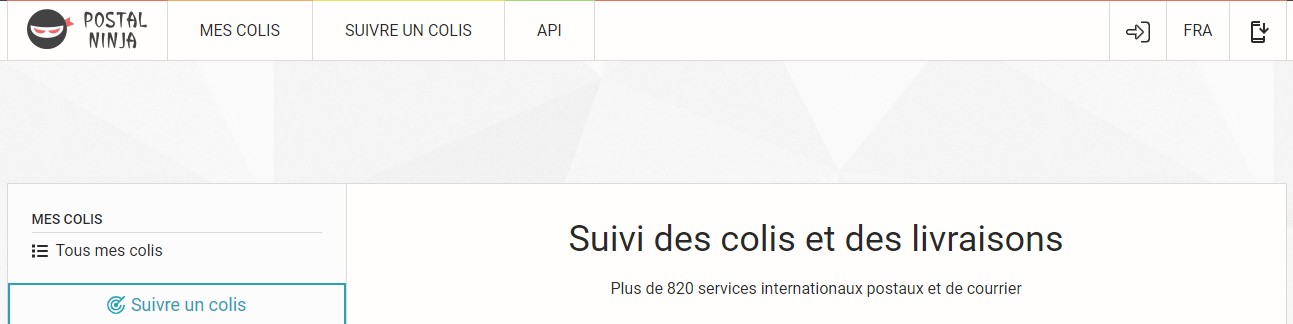 suivre colis avec postal ninja